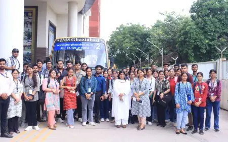 IMS Ghaziabad (University Courses Campus) Department of Biosciences Organizes Insightful Industrial Visits to PCIM&H and IPC for First-Year Students