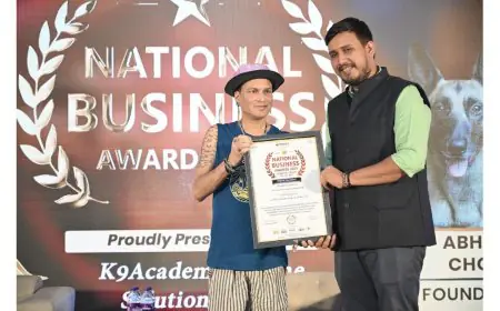 Abhishek Paul Chowdhury’s K9Academy Canine Solutions LLP Wins Best Dog Training Academy of the Year