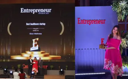 Elixir Wellness Named Healthcare Startup of the Year at Entrepreneur India 2025
