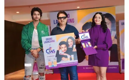 D. Randhawa and Gurleen Chopra Launch Skincare Product CWG