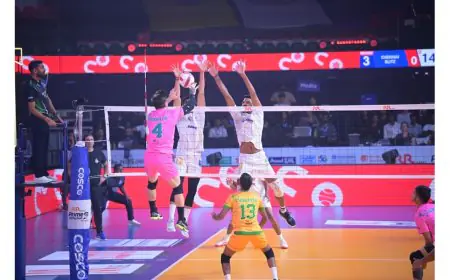 Chennai Blitz Keep PVL 2025 Hopes Alive with Nail-Biting Win Over Defenders