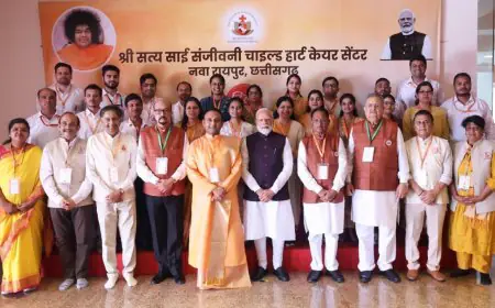 Honourable Prime Minister Shri Narendra Modi Graces the Largest Gathering of Paediatric Cardiac Surgery Patients at Nava Raipur